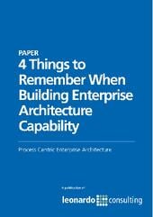4 Things to Remember When Building Enterprise Architecture Capability